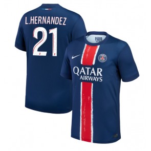 Paris Saint-Germain Lucas Hernandez #21 Domácí Dres 2024-25 Krátký Rukáv